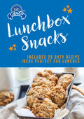Lunchbox Snacks' eBook, featuring the title and an image of oat-based snacks, specifically cookies.