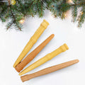 Three wooden spurtles