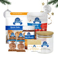 Ultimate Oaty bundle with GF Quick Oats, Biscuits, honey and oat soap - christmas theme