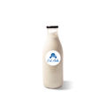 Oat milk bottle and sticker