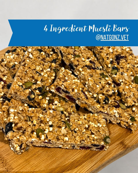 4 Ingredient No Bake Muesli Bars