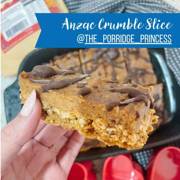 Anzac Crumble Slice Recipe