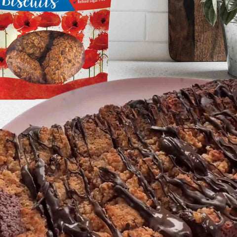 Chocolate Anzac Slice Recipe