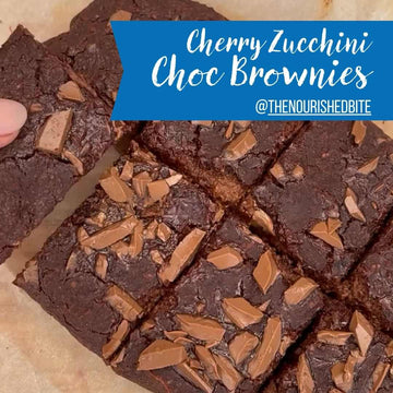 Easy Cherry Zucchini Brownies Recipe