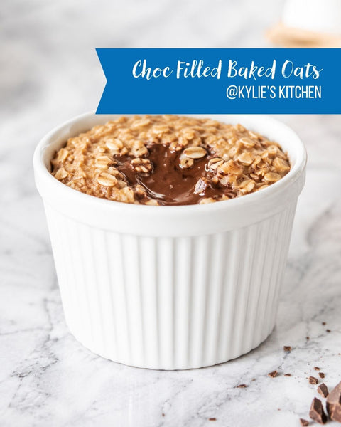 Chocolate Filled Baked Oats Recipe