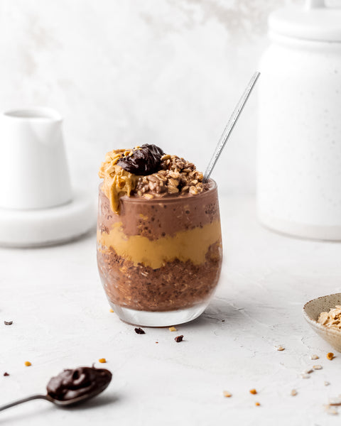 Chocolate Peanut Butter Overnight Oats