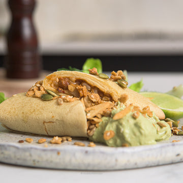 Cheesy Burrito with Mexican-Spiced Crispy Crumble by Emma Dean