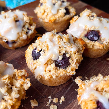 Blueberry Coconut Muffin with Oat Crumble Topping