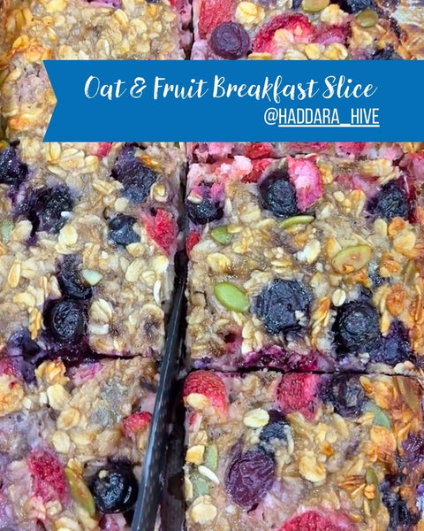 Oat & Fruit Breakfast Slice Recipe