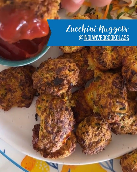 Zucchini Nuggets Recipe Made Using GF Oat Flour