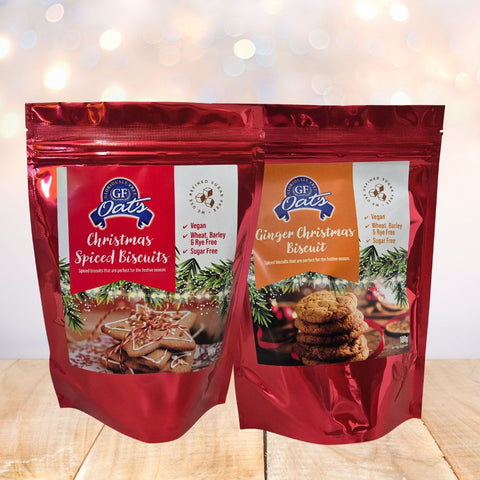 GF Oats Christmas Pre Mixes Ginger & Christmas Spiced Biscuits