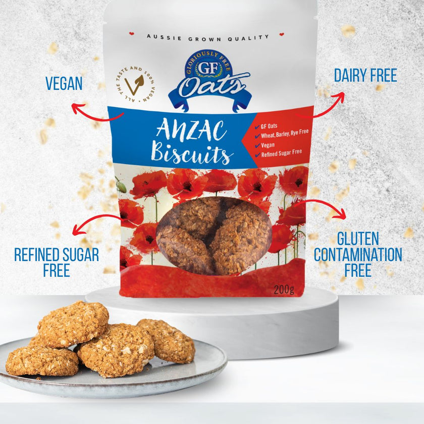 Anzac Biscuit 10 Pack - Gluten free oats - Gluten free biscuits – GF ...