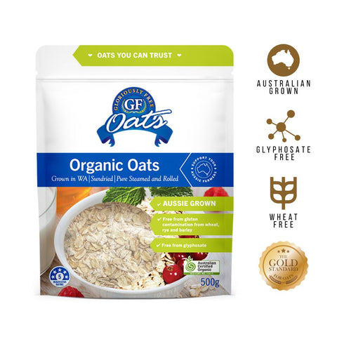 Organic Pure Oats *nil gluten from wheat,rye,barley*