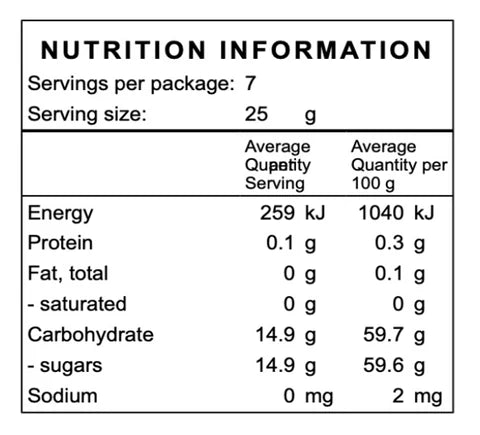 Nutrition info Apple Strawberry