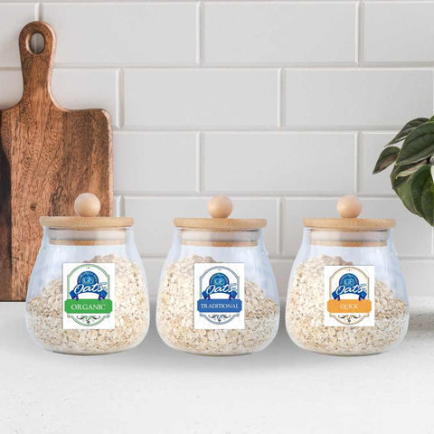 GF Oats Pantry Labels