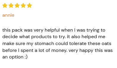 Oaty Starter Review - annie