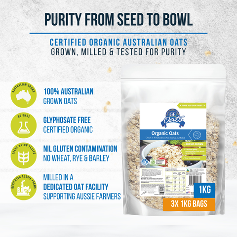 Organic Oats *nil gluten from wheat,rye,barley*