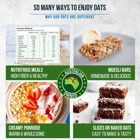 Organic Quick Oats *nil gluten from wheat,rye,barley*