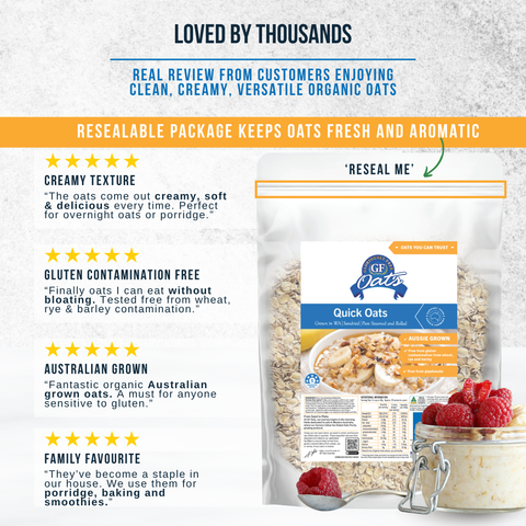 Quick Oats   *nil gluten from wheat,rye,barley*