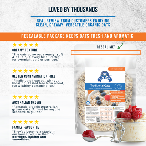 Traditional Oats *nil gluten from wheat,rye,barley*