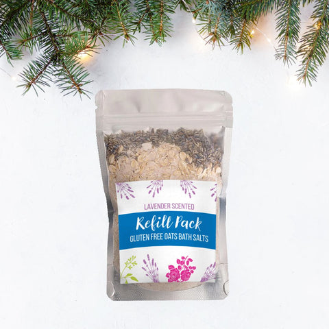 Lavendar Oaty Bath Salt Christmas Theme