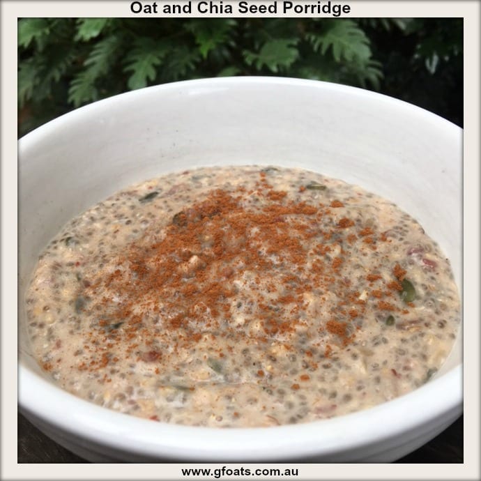 Oat and Chia Seed Porridge | GF Oats