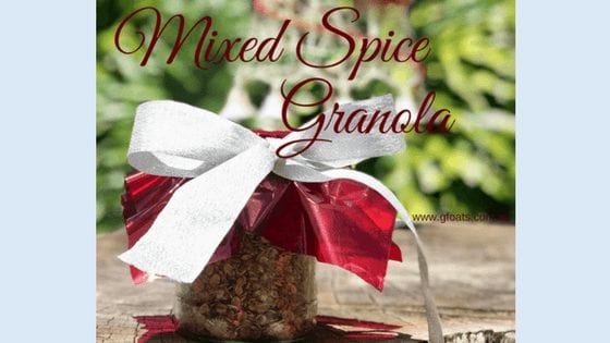 GF Oats Mixed Spiced Granola